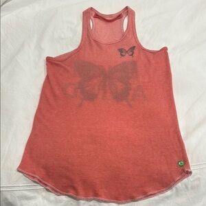 Pink Relaxed Sleeveless Tank Top